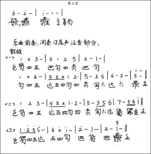 my-heart-will-go-on-我心依旧、古琴谱-手稿谱