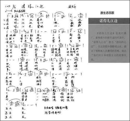 诺得儿江边-原生态民歌-手稿谱