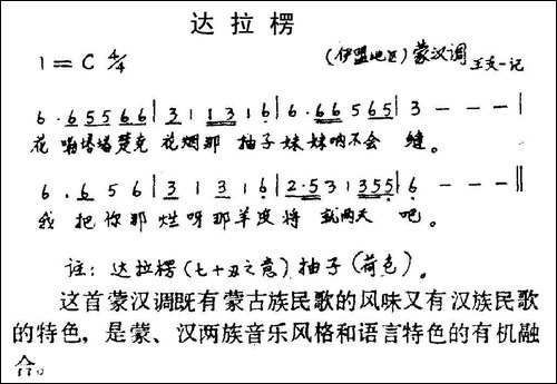 达拉楞-手稿谱