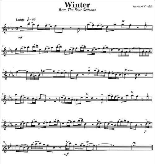 Winter-from-The-Four-Seasons-四季之春-提琴谱