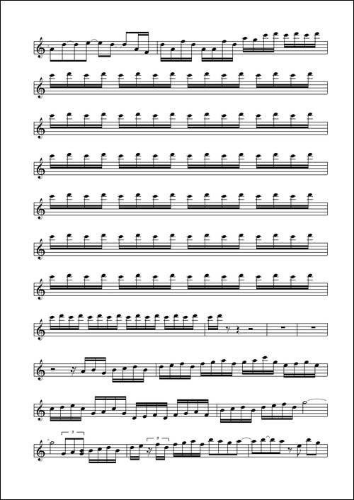 Classical-Gas-小提琴谱-提琴谱