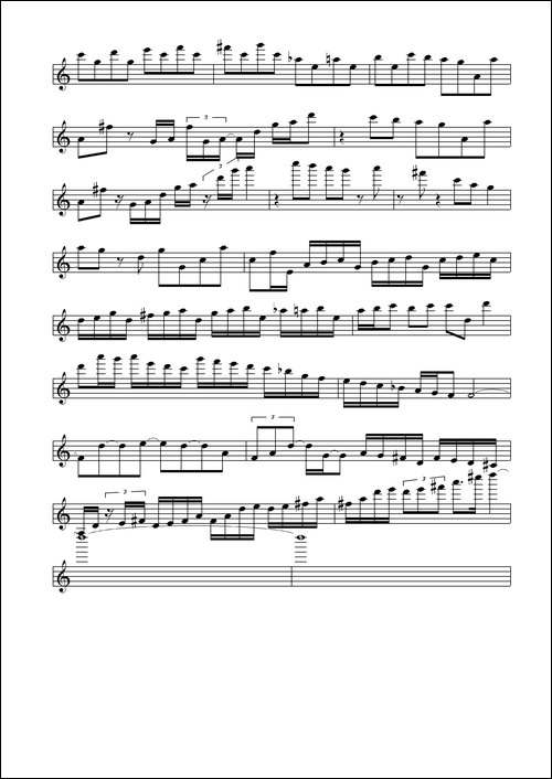 Classical-Gas-小提琴谱-提琴谱