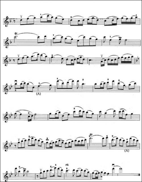 谁不说俺家乡好-电影《红日》插曲-提琴谱