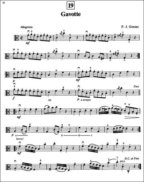 Gavotte-中提琴-提琴谱
