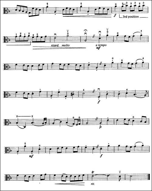 Gavotte-中提琴-提琴谱
