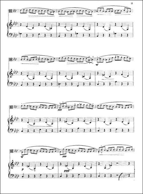 练习曲-中提琴独奏+钢琴伴奏-提琴谱