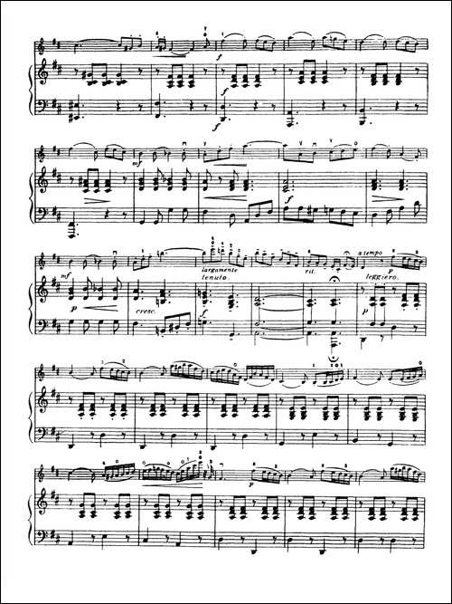 D大调学生协奏曲-塞茨作品第7号-提琴谱