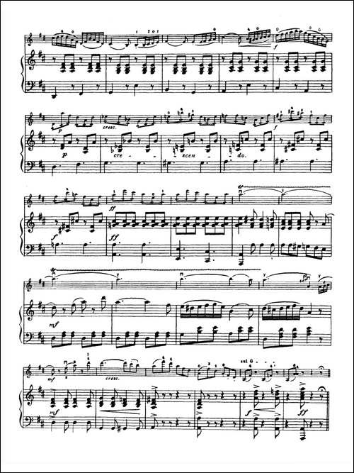 D大调学生协奏曲-塞茨作品第7号-提琴谱