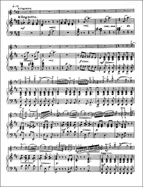 D大调学生协奏曲-塞茨作品第7号-提琴谱
