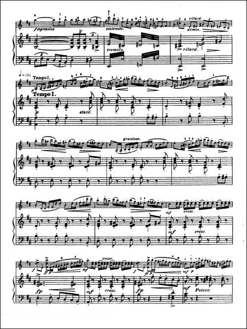 D大调学生协奏曲-塞茨作品第15号-提琴谱