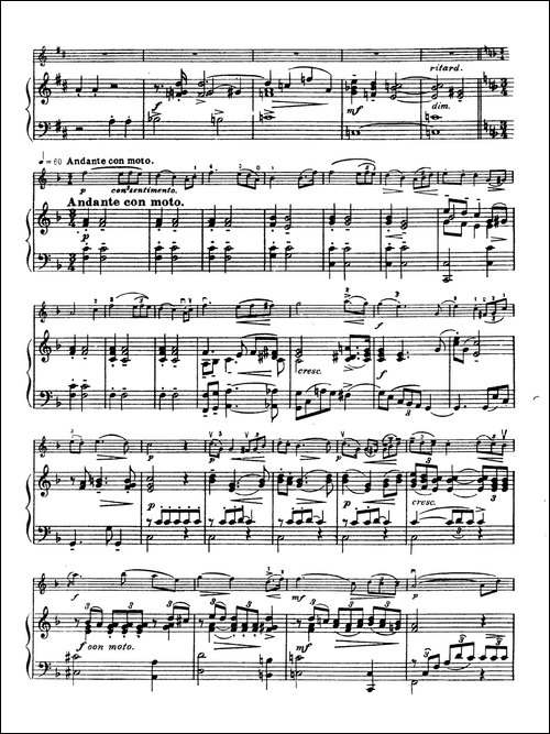 D大调学生协奏曲-塞茨作品第15号-提琴谱