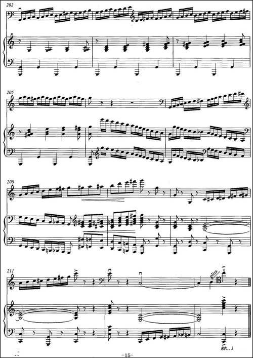 随想曲-低音提琴+钢琴伴奏-提琴谱