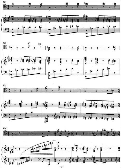 随想曲-低音提琴+钢琴伴奏-提琴谱