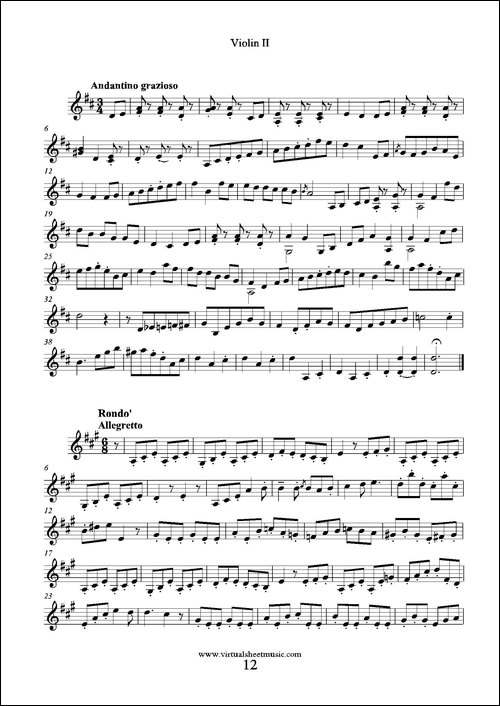 6-Small-Duets-六部小合唱Op.38-Violin-II-第二小提琴分谱-提琴谱