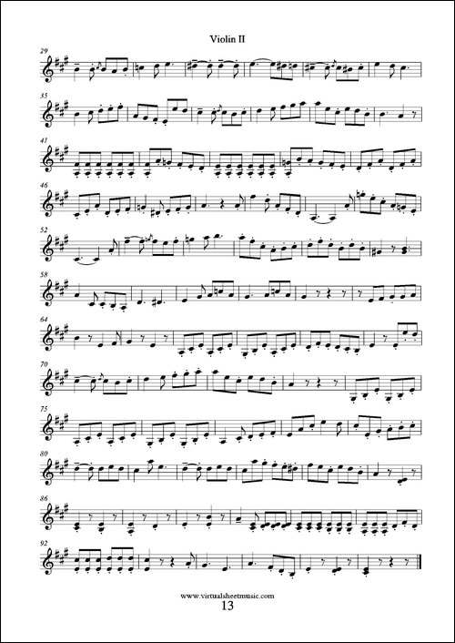 6-Small-Duets-六部小合唱Op.38-Violin-II-第二小提琴分谱-提琴谱