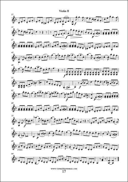 6-Small-Duets-六部小合唱Op.38-Violin-II-第二小提琴分谱-提琴谱