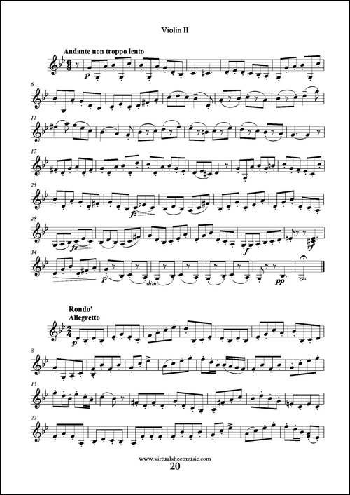 6-Small-Duets-六部小合唱Op.38-Violin-II-第二小提琴分谱-提琴谱