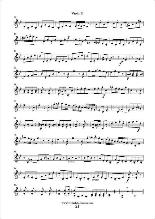 6-Small-Duets-六部小合唱Op.38-Violin-II-第二小提琴分谱-提琴谱