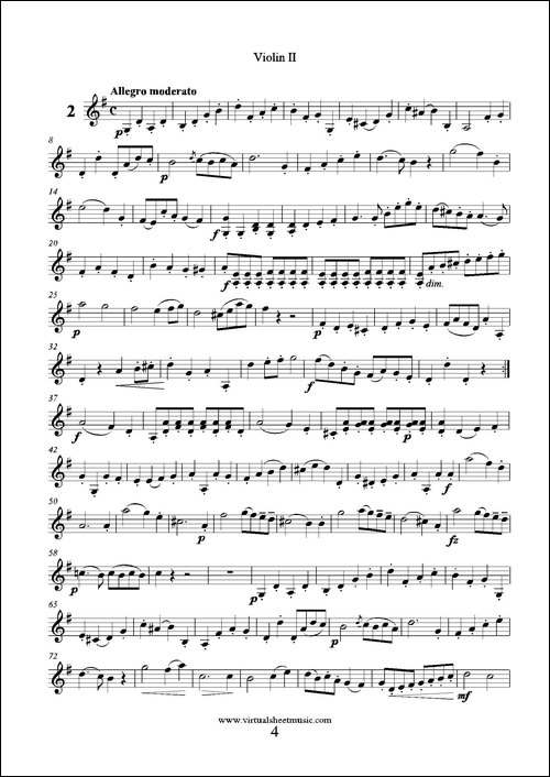 6-Small-Duets-六部小合唱Op.38-Violin-II-第二小提琴分谱-提琴谱