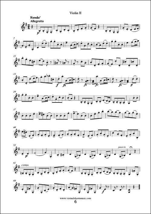 6-Small-Duets-六部小合唱Op.38-Violin-II-第二小提琴分谱-提琴谱