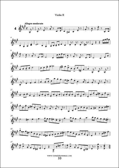 6-Small-Duets-六部小合唱Op.38-Violin-II-第二小提琴分谱-提琴谱