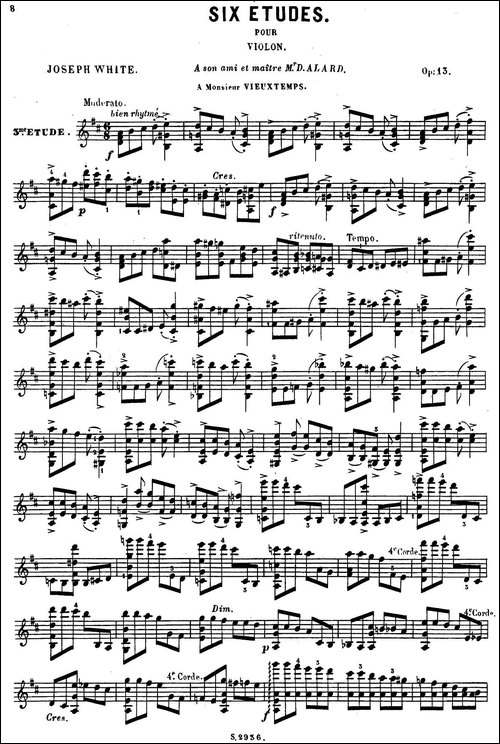 6首高级小提琴练习曲-Op.13-3-提琴谱