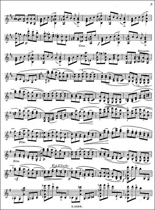 6首高级小提琴练习曲-Op.13-3-提琴谱