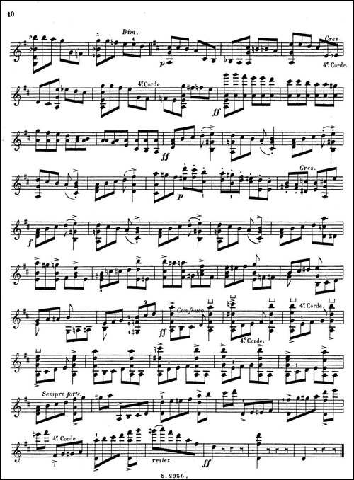 6首高级小提琴练习曲-Op.13-3-提琴谱