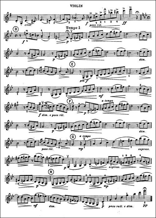 BARCAROLLE-船歌-柴可夫斯基作曲版-提琴谱