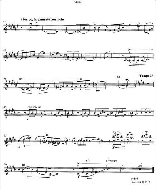 Three-Preludes-for-Piano·Ⅱ-为钢琴而作的三首前奏曲·Ⅱ-提琴谱