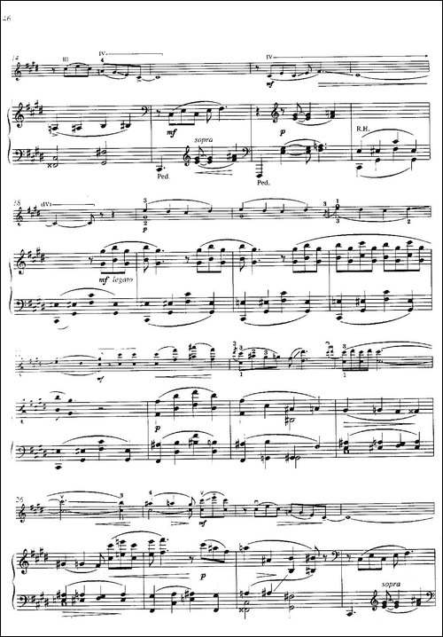 Three-Preludes-for-Piano·Ⅱ-为钢琴而作的三首前奏曲·Ⅱ-小提琴+钢-提琴谱
