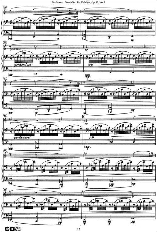 Violin-Sonata-No.3-in-Eb-Major-Op.12-No.3-小提琴+钢琴伴奏-提琴谱