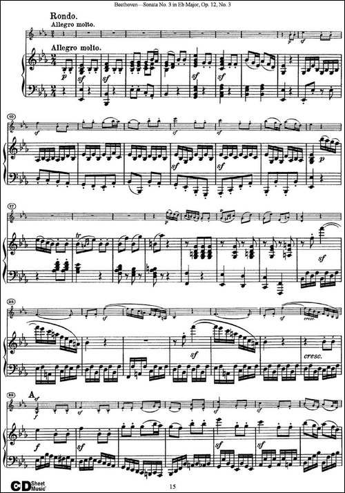Violin-Sonata-No.3-in-Eb-Major-Op.12-No.3-小提琴+钢琴伴奏-提琴谱
