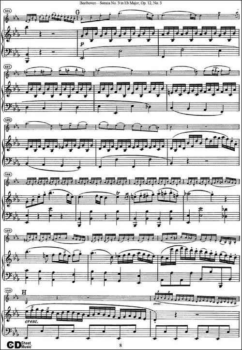 Violin-Sonata-No.3-in-Eb-Major-Op.12-No.3-小提琴+钢琴伴奏-提琴谱