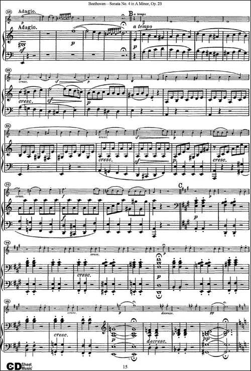 Violin-Sonata-No.4-in-A-Minor-Op.23-小提琴+钢琴伴奏-提琴谱