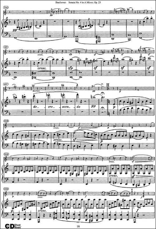 Violin-Sonata-No.4-in-A-Minor-Op.23-小提琴+钢琴伴奏-提琴谱
