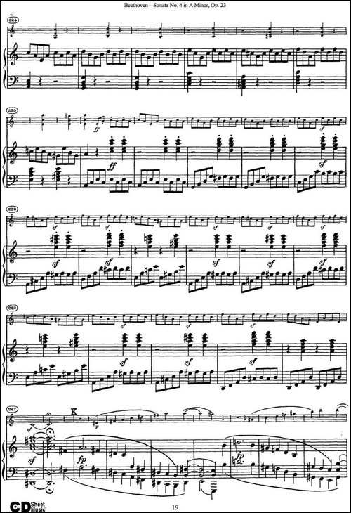 Violin-Sonata-No.4-in-A-Minor-Op.23-小提琴+钢琴伴奏-提琴谱