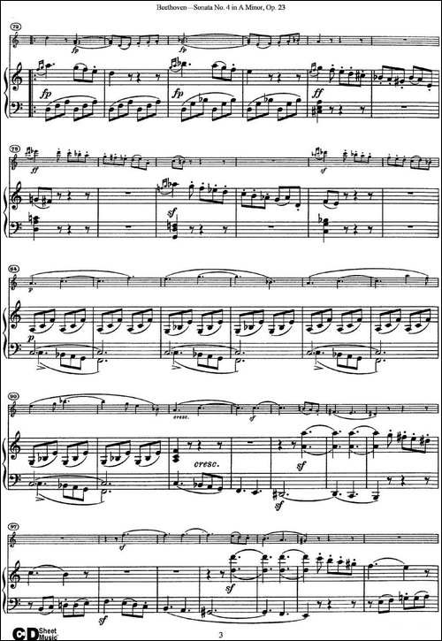 Violin-Sonata-No.4-in-A-Minor-Op.23-小提琴+钢琴伴奏-提琴谱
