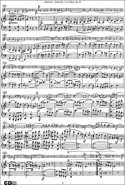 Violin-Sonata-No.4-in-A-Minor-Op.23-小提琴+钢琴伴奏-提琴谱