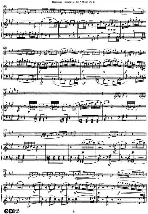 Violin-Sonata-No.4-in-A-Minor-Op.23-小提琴+钢琴伴奏-提琴谱