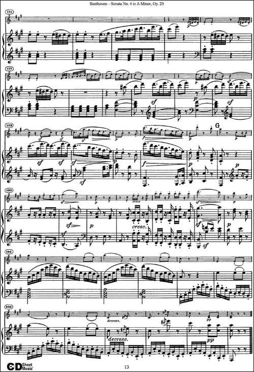 Violin-Sonata-No.4-in-A-Minor-Op.23-小提琴+钢琴伴奏-提琴谱