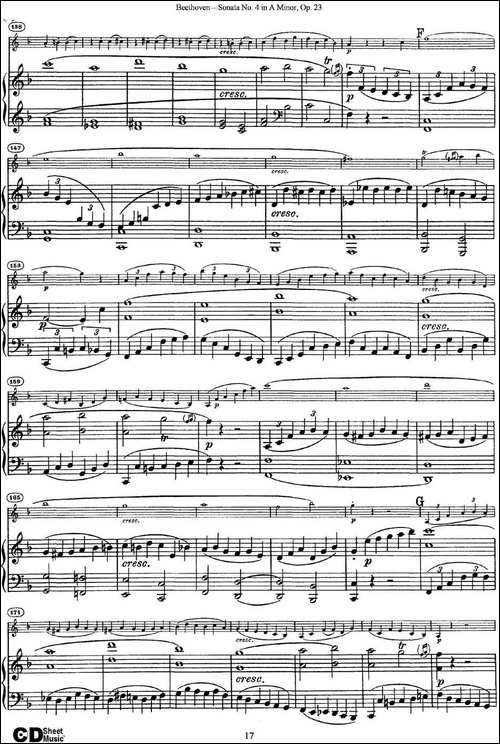 Violin-Sonata-No.4-in-A-Minor-Op.23-小提琴+钢琴伴奏-提琴谱