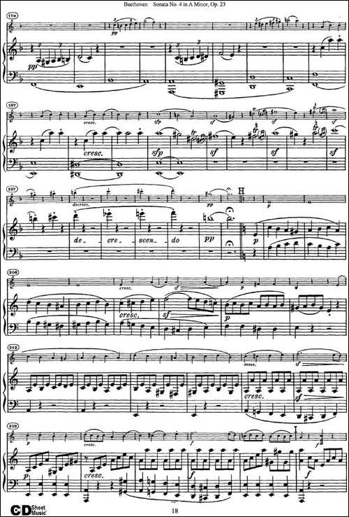 Violin-Sonata-No.4-in-A-Minor-Op.23-小提琴+钢琴伴奏-提琴谱