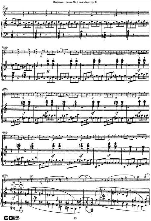 Violin-Sonata-No.4-in-A-Minor-Op.23-小提琴+钢琴伴奏-提琴谱