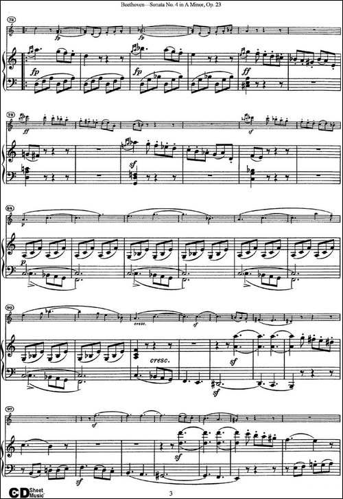 Violin-Sonata-No.4-in-A-Minor-Op.23-小提琴+钢琴伴奏-提琴谱