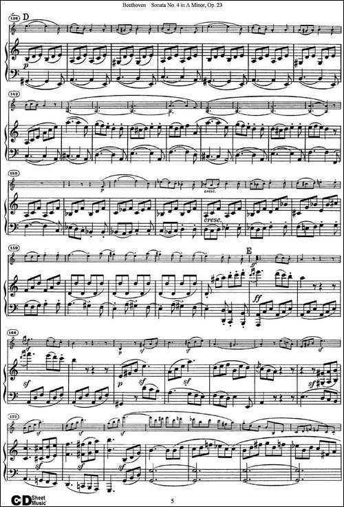 Violin-Sonata-No.4-in-A-Minor-Op.23-小提琴+钢琴伴奏-提琴谱