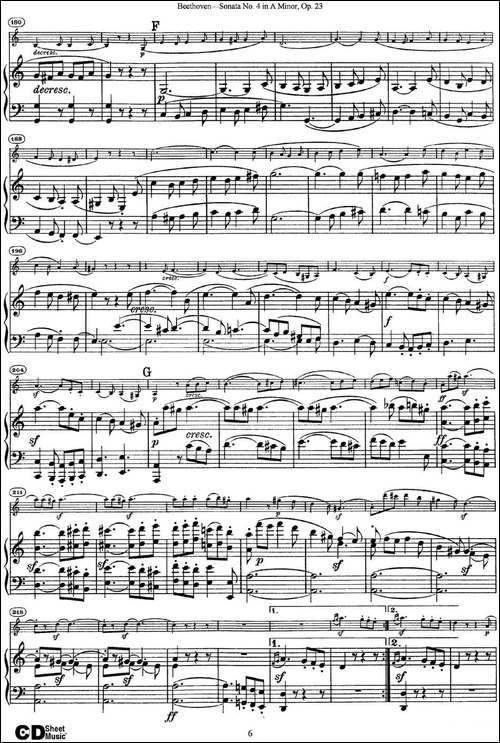 Violin-Sonata-No.4-in-A-Minor-Op.23-小提琴+钢琴伴奏-提琴谱