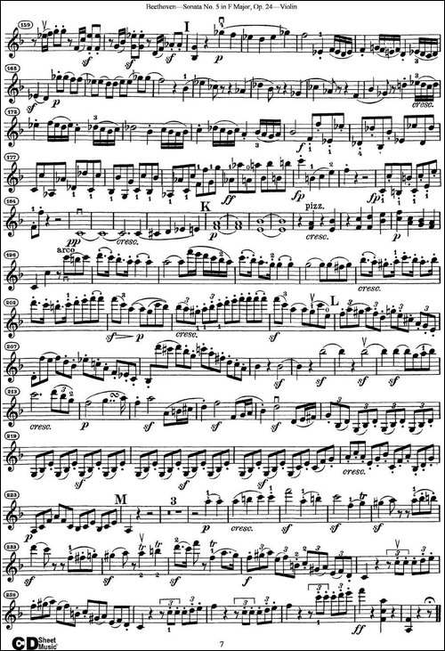 Violin-Sonata-No.5-in-F-Major-Op.24-提琴谱