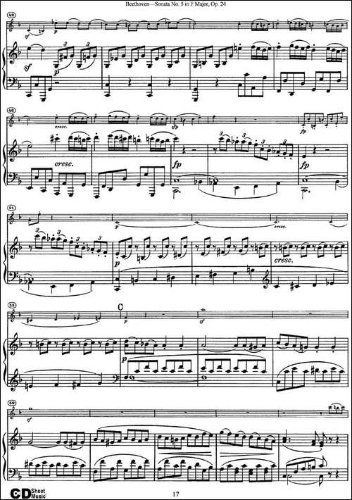 Violin-Sonata-No.5-in-F-Major-Op.24-小提琴+钢琴伴奏-提琴谱