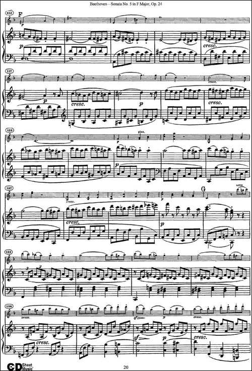 Violin-Sonata-No.5-in-F-Major-Op.24-小提琴+钢琴伴奏-提琴谱